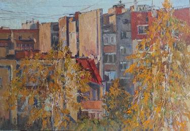 Original Expressionism Architecture Paintings by Tetiana Borys