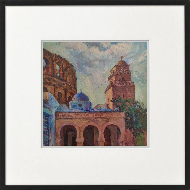 Original Expressionism Architecture Painting by Tetiana Borys