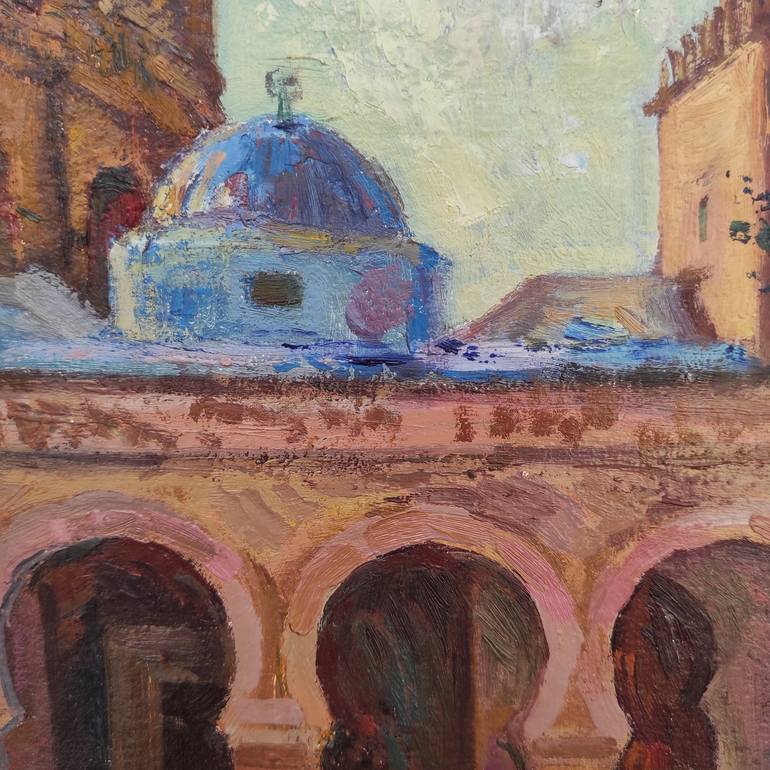 Original Expressionism Architecture Painting by Tetiana Borys