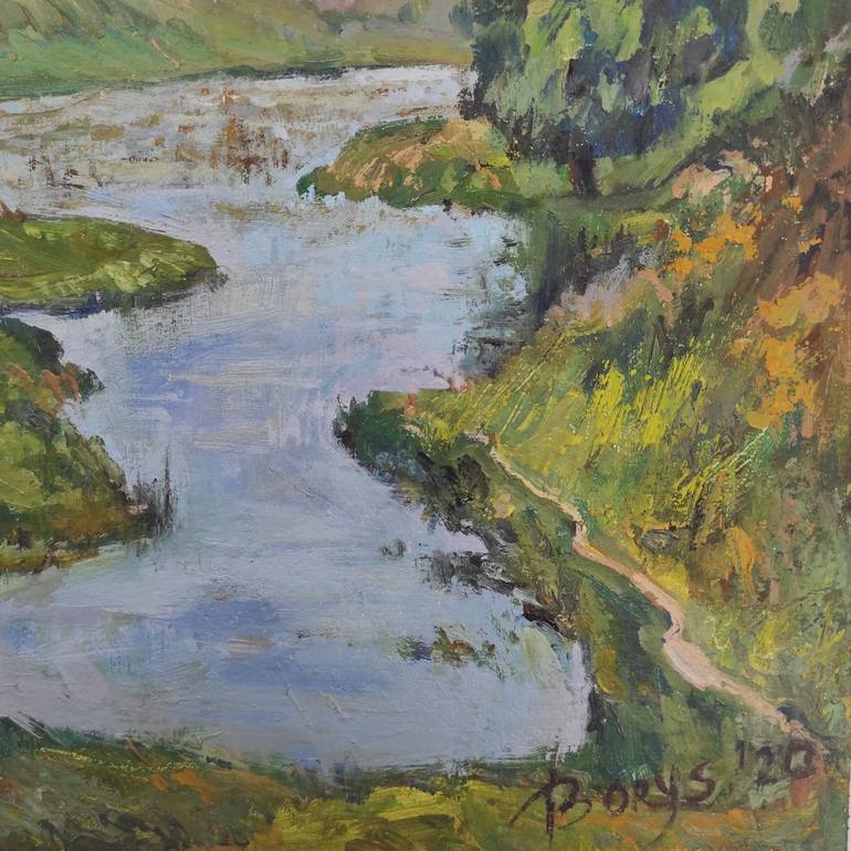 Original Expressionism Landscape Painting by Tetiana Borys