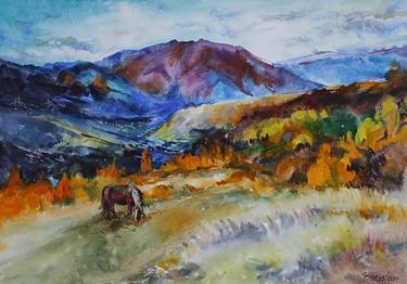 Print of Expressionism Landscape Paintings by Tetiana Borys