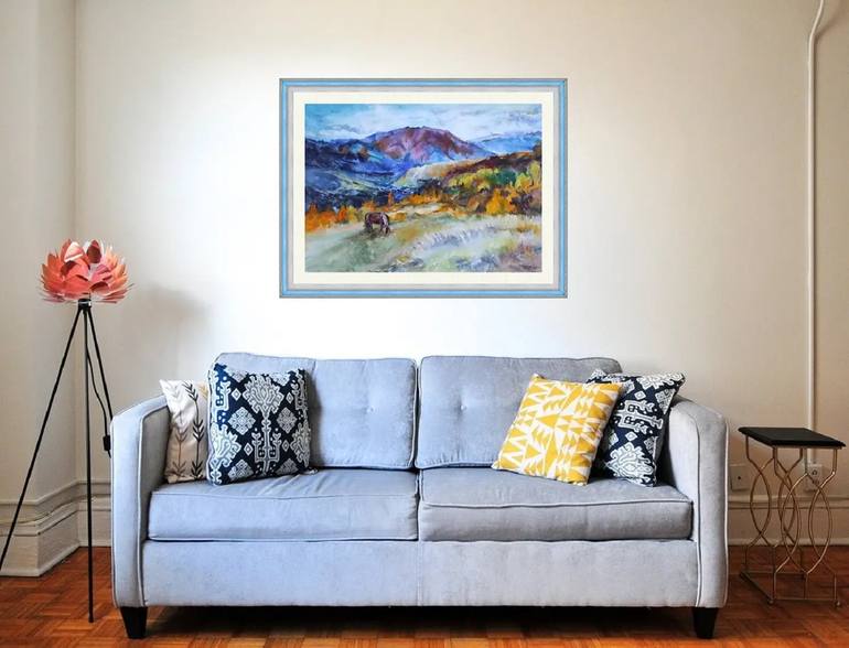 Original Expressionism Landscape Painting by Tetiana Borys