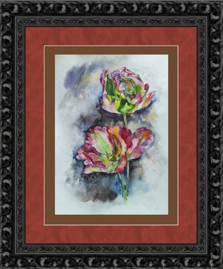 Original Impressionism Floral Painting by Tetiana Borys
