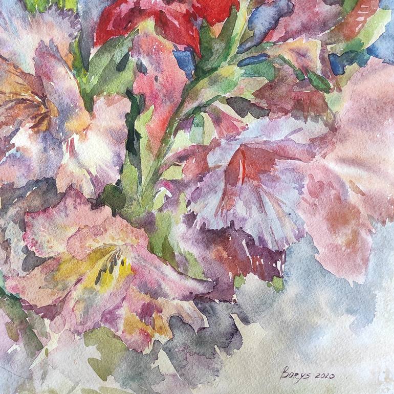 Original Floral Painting by Tetiana Borys