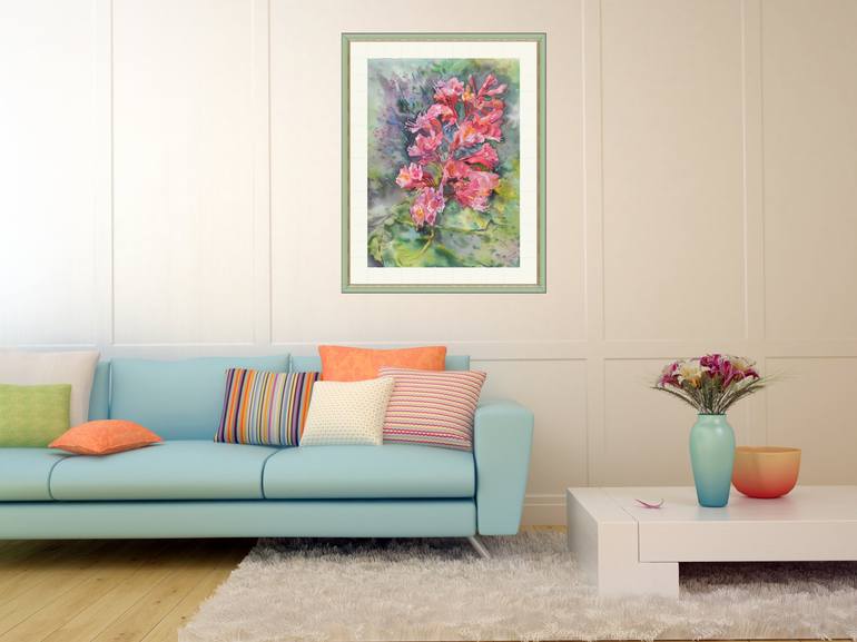 Original Illustration Floral Painting by Tetiana Borys