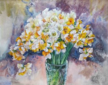 Print of Impressionism Floral Paintings by Tetiana Borys
