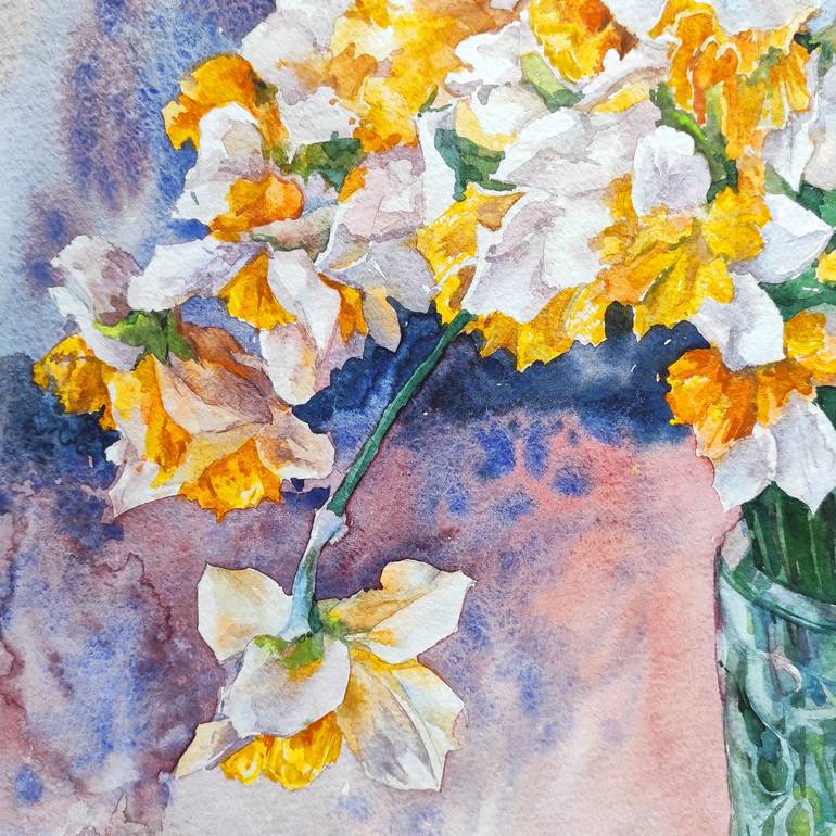 Original Impressionism Floral Painting by Tetiana Borys