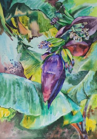Original Expressionism Botanic Paintings by Tetiana Borys