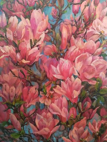 Original Fine Art Floral Paintings by Tetiana Borys