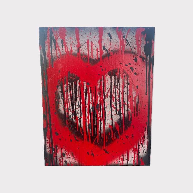 Original Abstract Love Painting by Timmy Wozniak