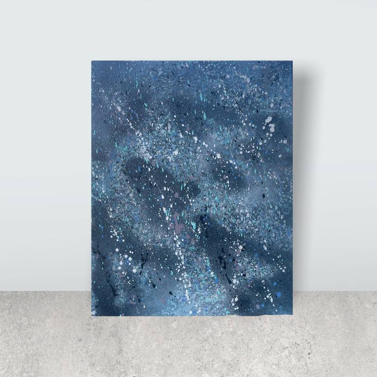 Original Street Art Outer Space Painting by Timmy Wozniak