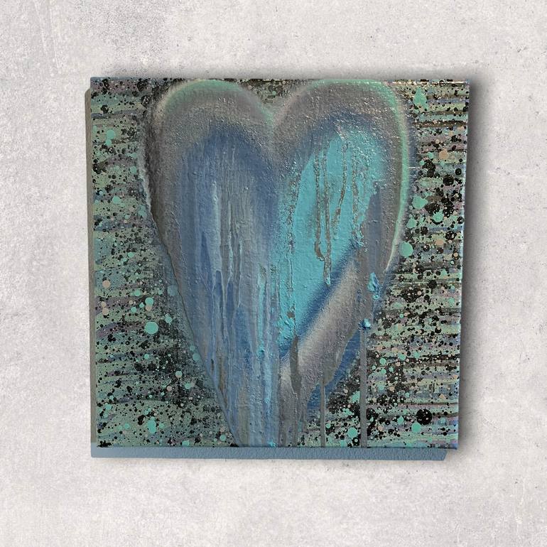 Original Abstract Love Painting by Timmy Wozniak