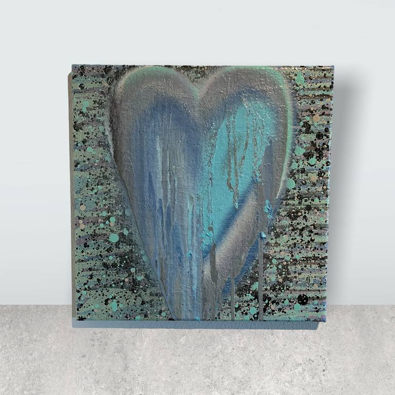 Original Abstract Love Painting by Timmy Wozniak