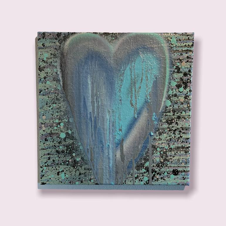 Original Abstract Love Painting by Timmy Wozniak