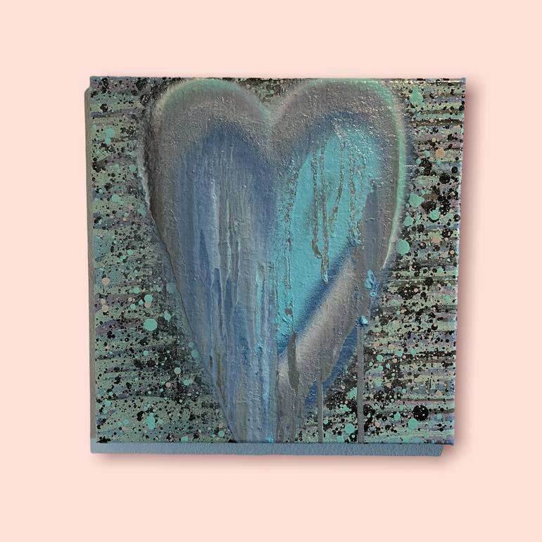 Original Abstract Love Painting by Timmy Wozniak