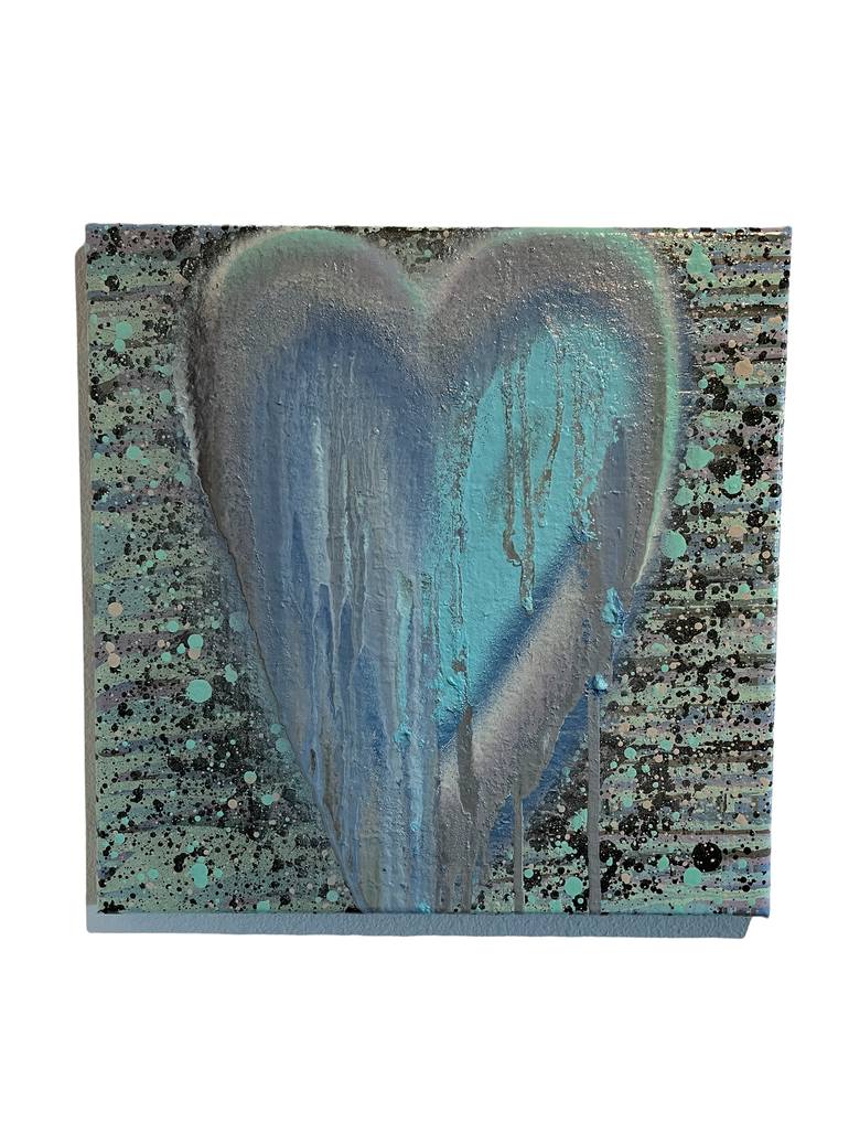 Original Abstract Love Painting by Timmy Wozniak