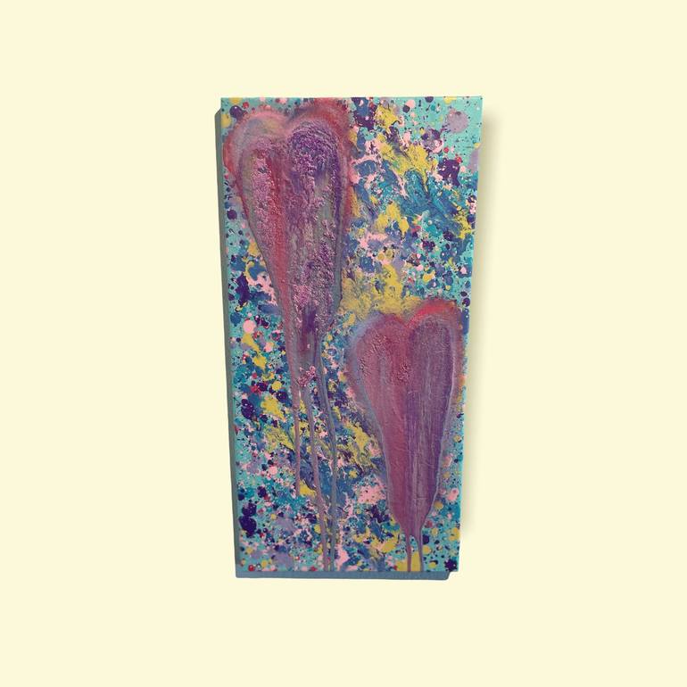 Original Abstract Love Painting by Timmy Wozniak