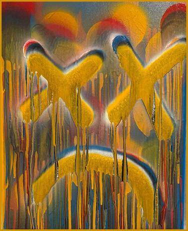 Original Abstract Love Paintings by Timmy Wozniak