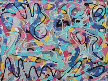 Original Street Art Abstract Paintings by Timmy Wozniak