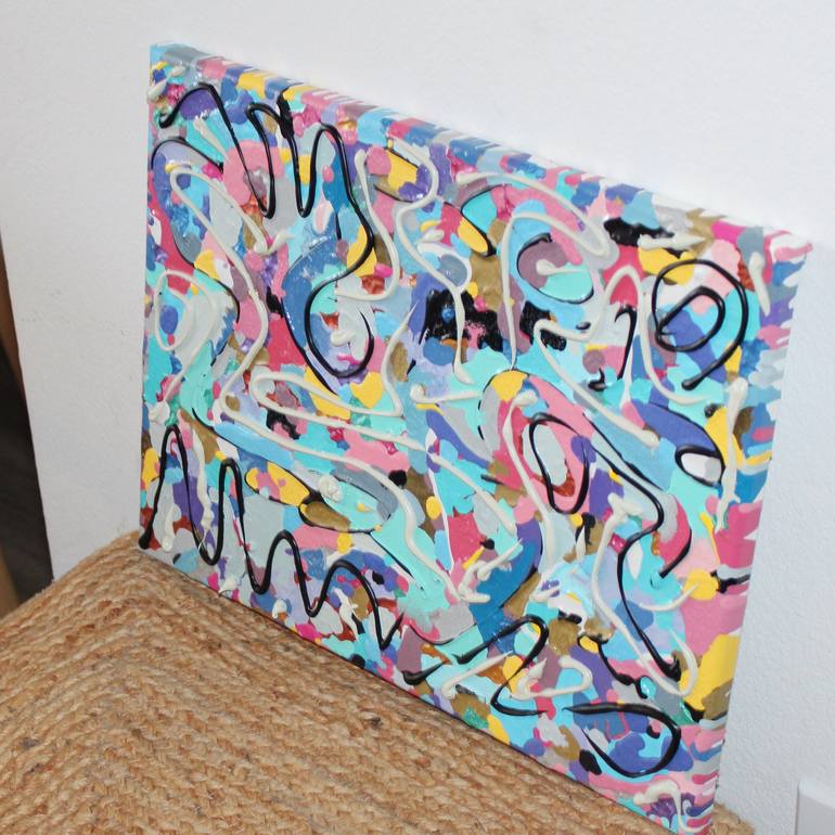Original Street Art Abstract Painting by Timmy Wozniak