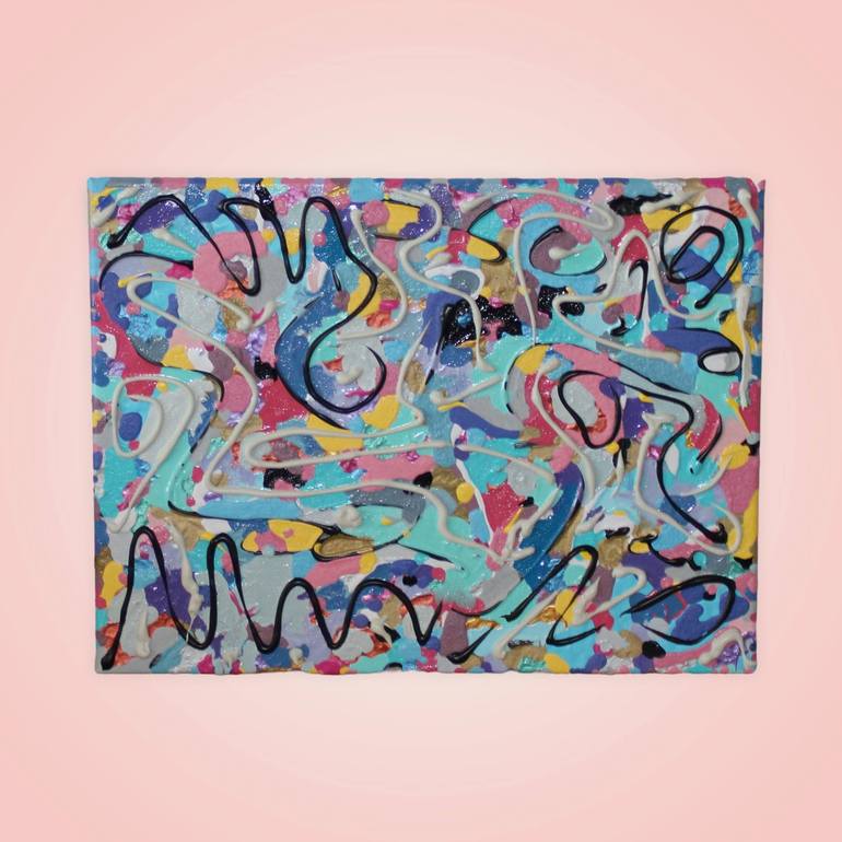 Original Street Art Abstract Painting by Timmy Wozniak
