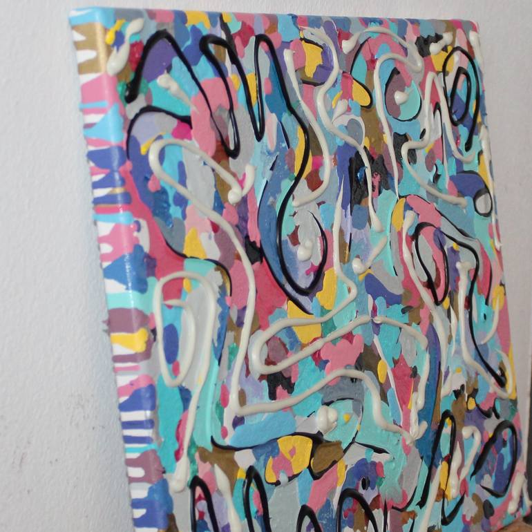 Original Street Art Abstract Painting by Timmy Wozniak