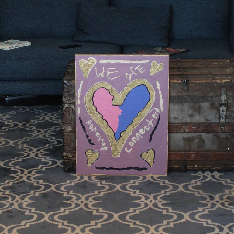 Original Abstract Love Painting by Timmy Wozniak