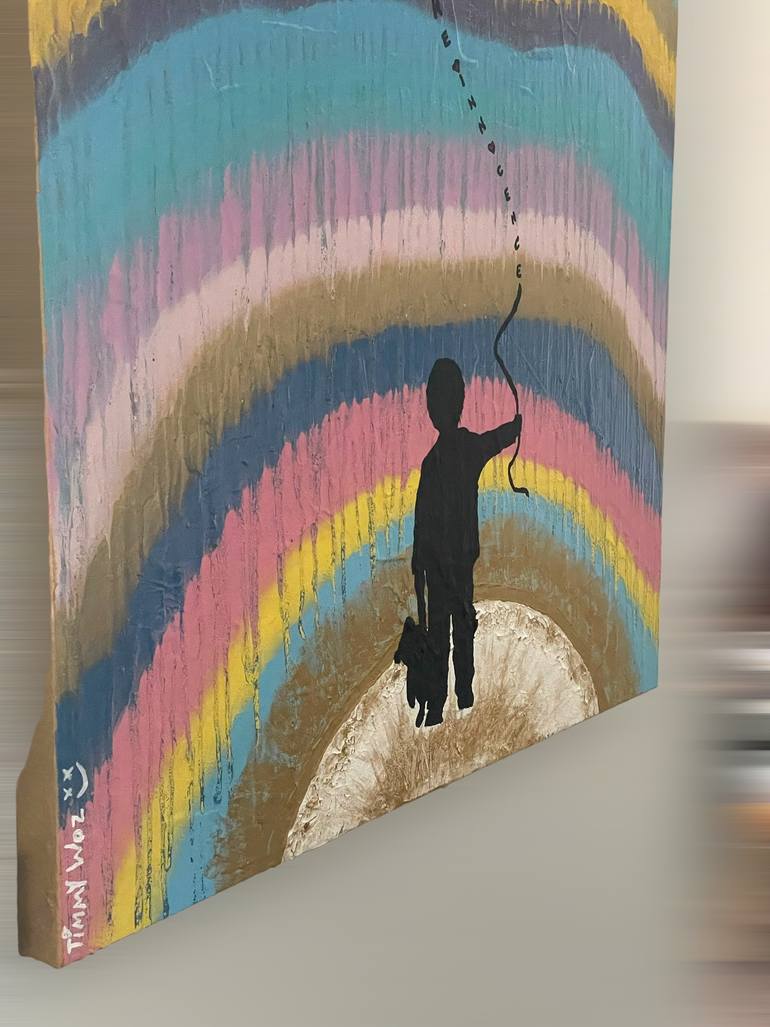Original Abstract Love Painting by Timmy Wozniak