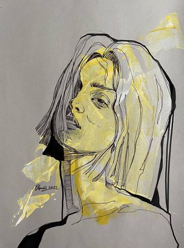 Print of Abstract Portrait Paintings by Armine Stepanyan