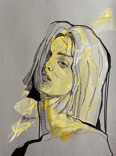 Print of Portrait Paintings by Armine Stepanyan