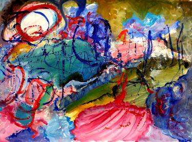 Original Abstract Expressionism Abstract Paintings by Nab Suid