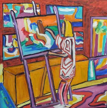 Original Expressionism Performing Arts Paintings by Jill Nassau Rosenberg