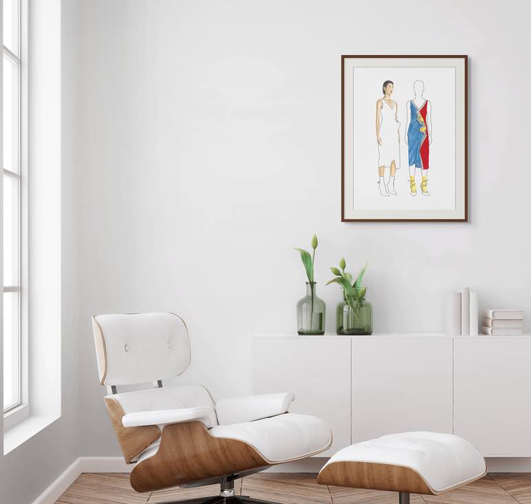 Original Figurative People Painting by Monica Vitorino