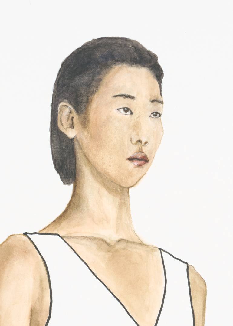 Original Figurative People Painting by Monica Vitorino