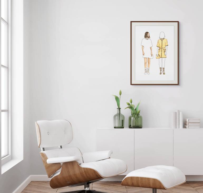 Original Figurative People Painting by Monica Vitorino