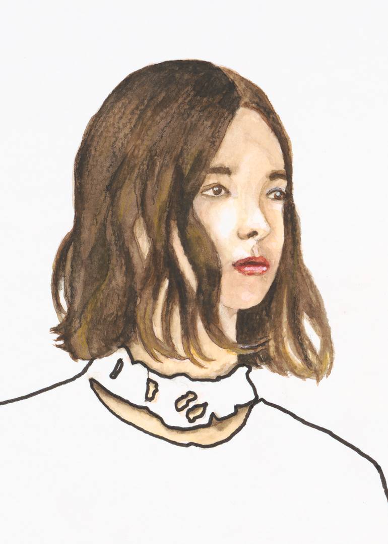 Original Figurative People Painting by Monica Vitorino