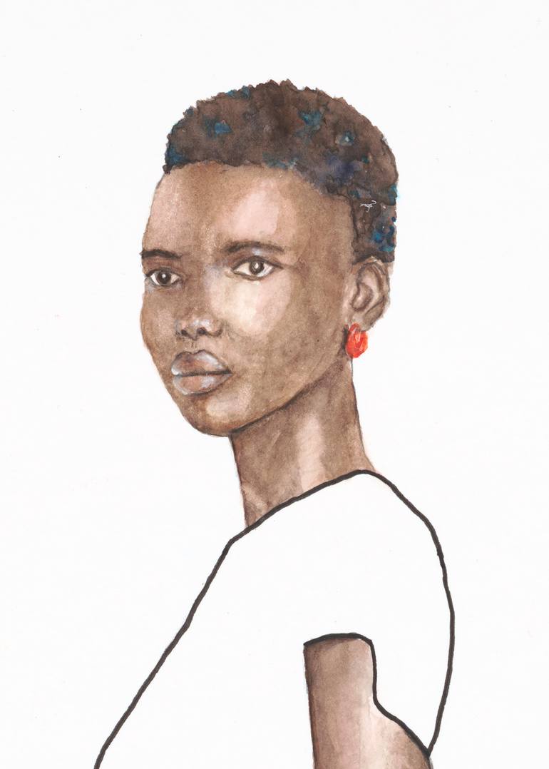 Original Figurative People Painting by Monica Vitorino