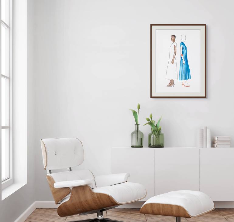 Original Figurative People Painting by Monica Vitorino