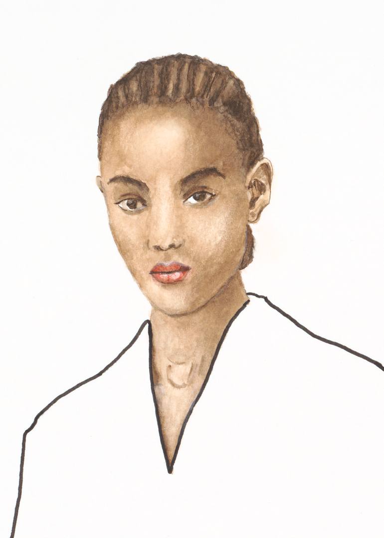 Original Figurative People Painting by Monica Vitorino