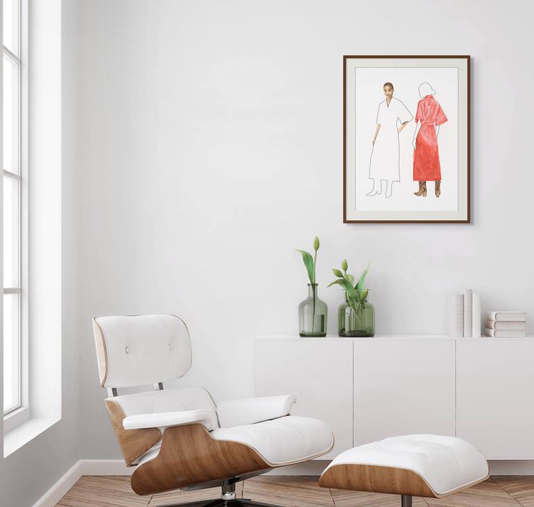 Original Figurative People Painting by Monica Vitorino