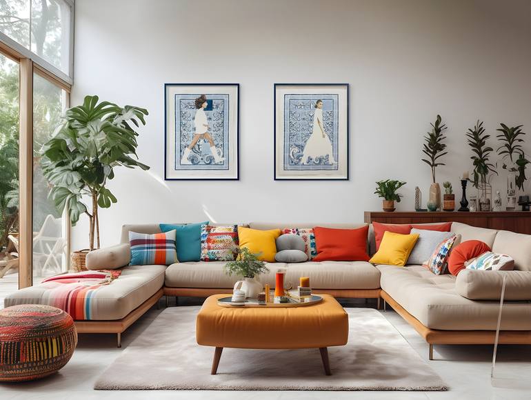 Original Figurative People Painting by Monica Vitorino