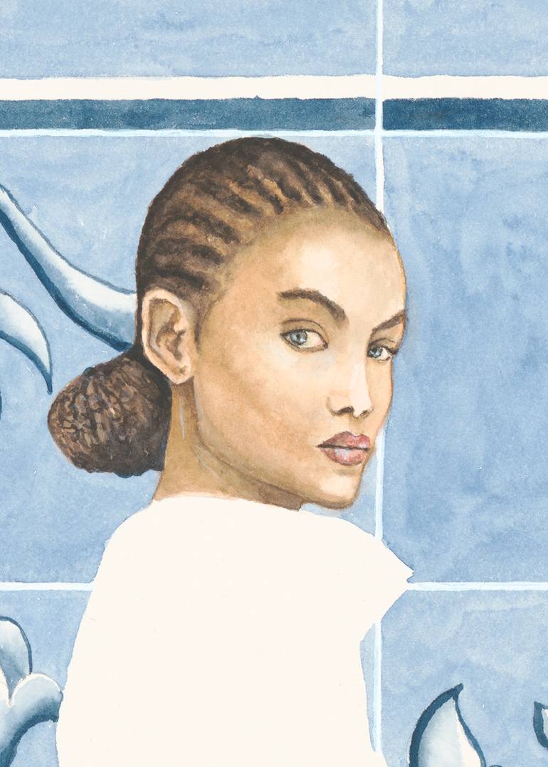 Original Figurative People Painting by Monica Vitorino