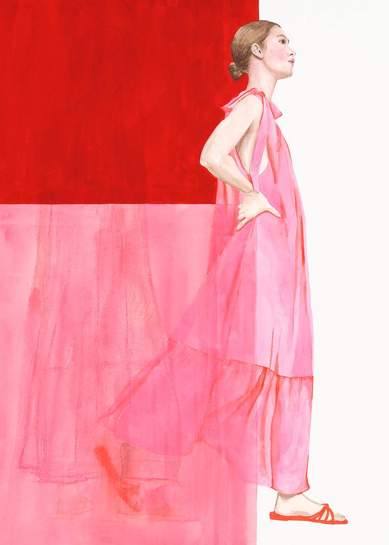 Original Figurative People Painting by Monica Vitorino