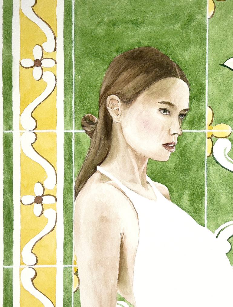 Original Figurative People Painting by Monica Vitorino