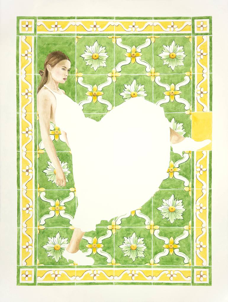 Original Figurative People Painting by Monica Vitorino