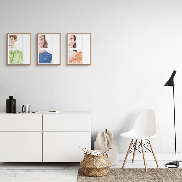 Original Figurative People Painting by Monica Vitorino