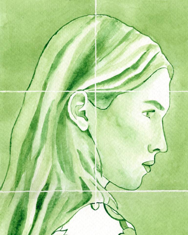 Original Figurative People Painting by Monica Vitorino