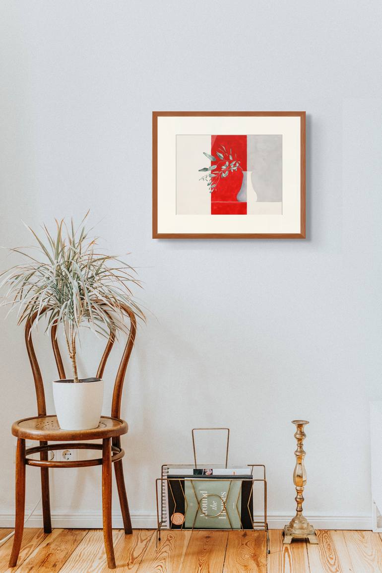 Original Figurative Floral Painting by Monica Vitorino