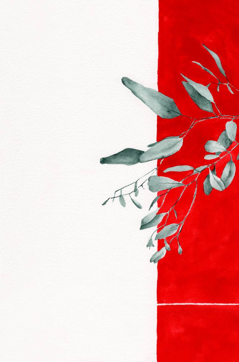 Original Figurative Floral Painting by Monica Vitorino