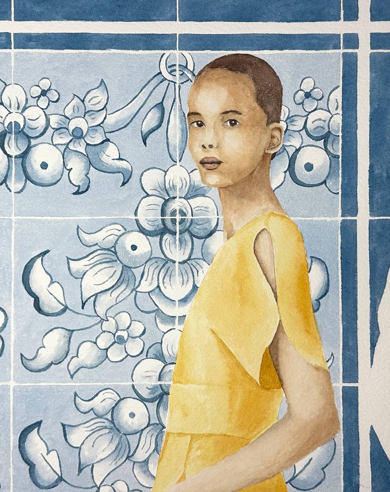Original Figurative People Painting by Monica Vitorino